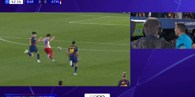 巴萨欧冠首回合遭马竞双杀 争议判罚引巴萨派激